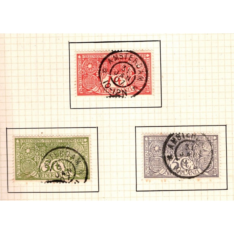 1852-1976 - Holland - Samling i album - Frimærke - Stemplet/ustemplet.